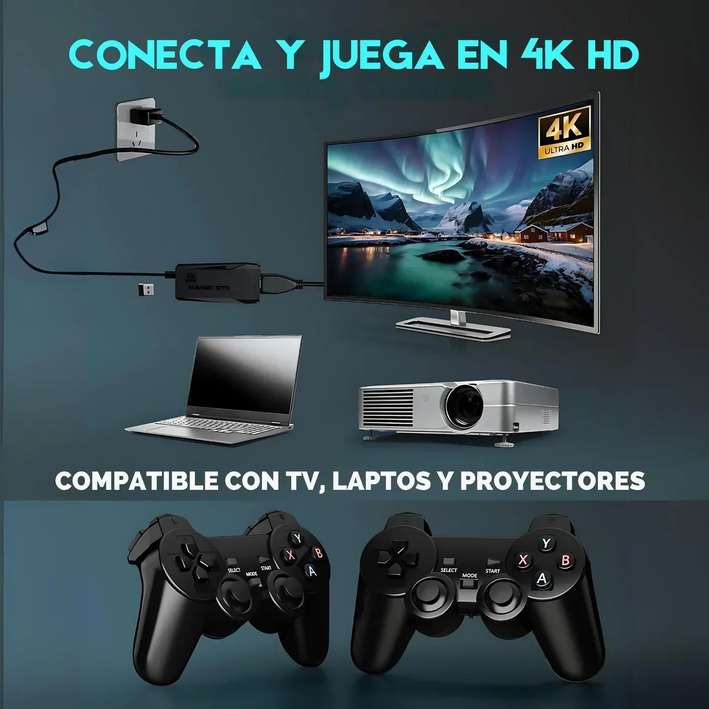 🎮 Consola Retro +1K Juegos